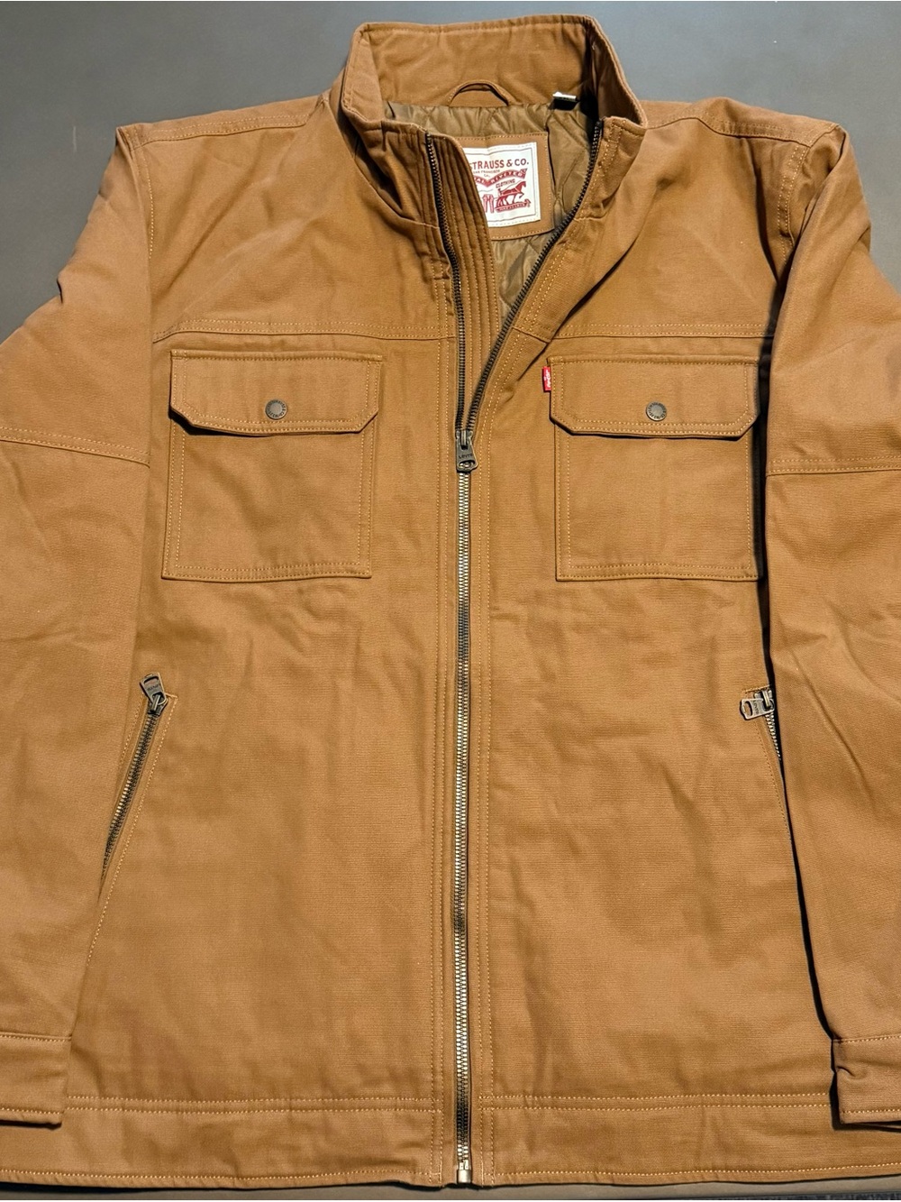 Levi's Tan Canvas Field Jacket with Chest Flap Pockets